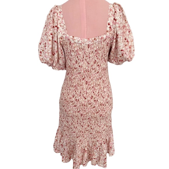 Anthropologie Another Love Smocked Floral Mini Dress NWT - Picture 8 of 14